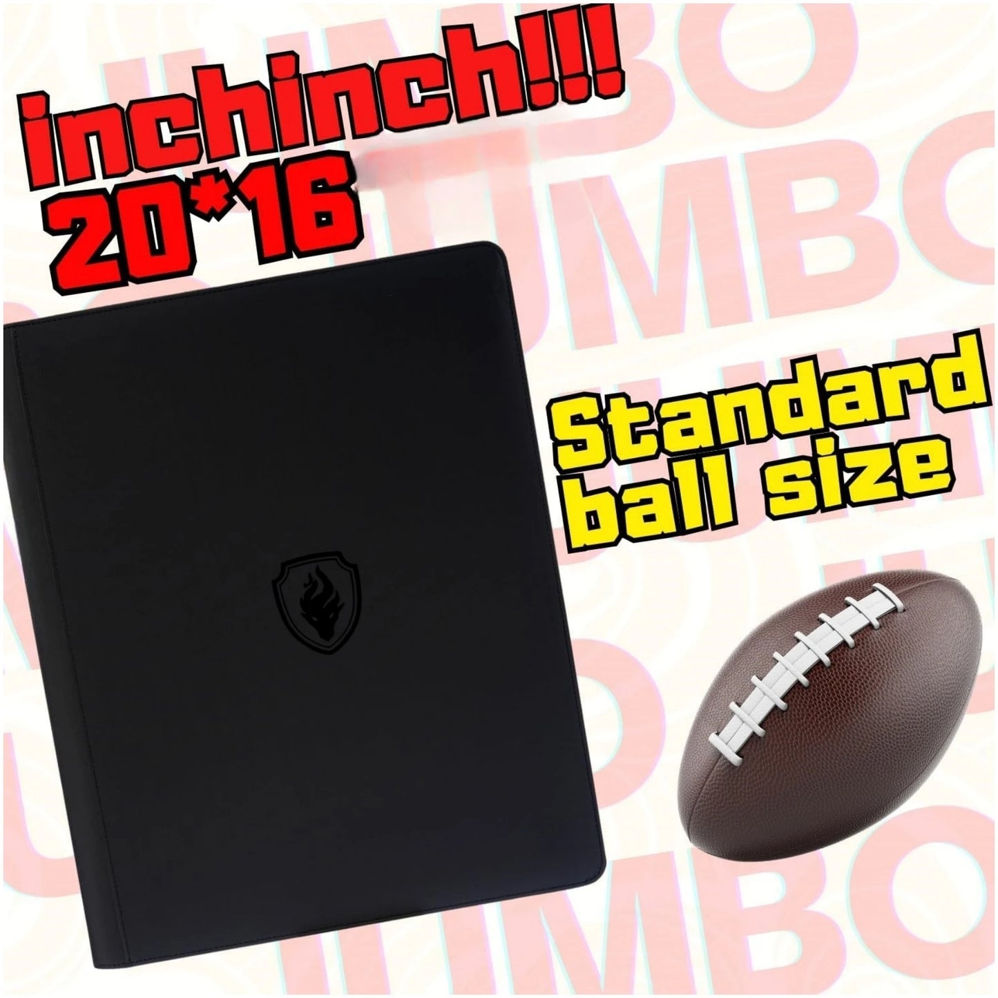 16 Pocket Toploader Binder, Holds 640 Top Loaders - Premium Top Loader Binder ，Sleeves for 3" x 4" Rigid Card